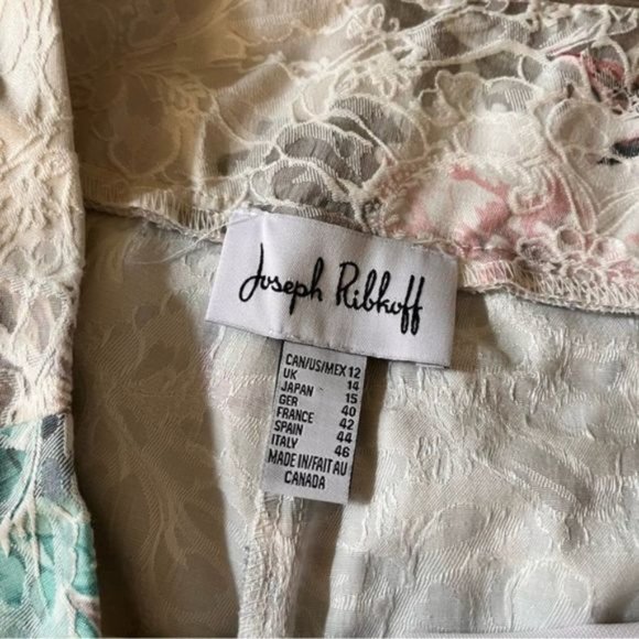 Joseph Ribkoff Relaxed Fit Floral Print Casual Pant Trouser Size 12 - Picture 3 of 9